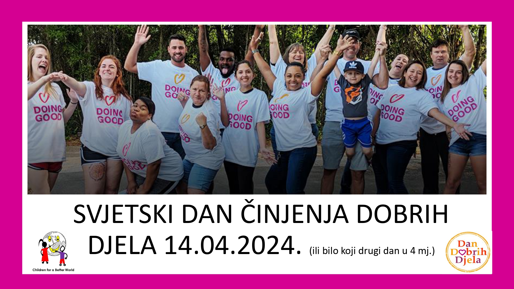 Svjetski dan činjenja dobrih djela volonterski centri